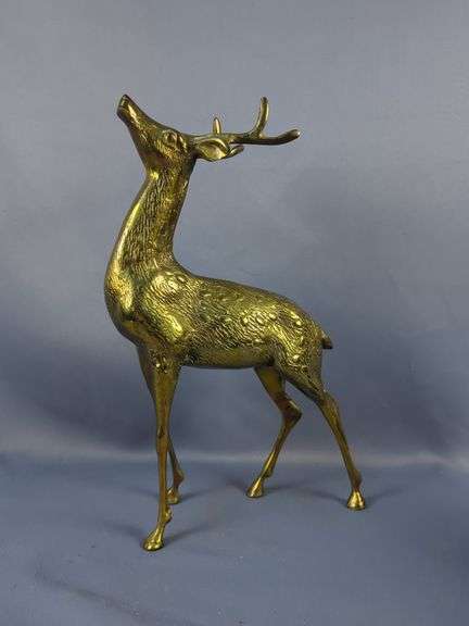 Brass Deer Figures