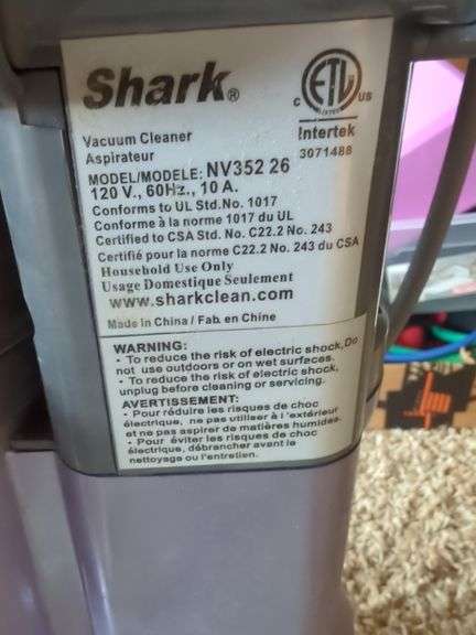 Shark Navigator Lift-Away Vacuum Cleaner Model NV352 26