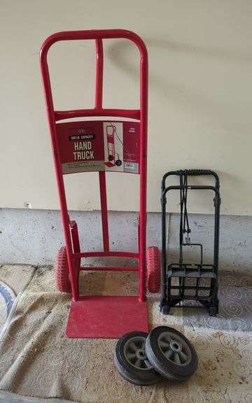 Haul-Master Hand Truck and Folding Cart with Extra Wheels