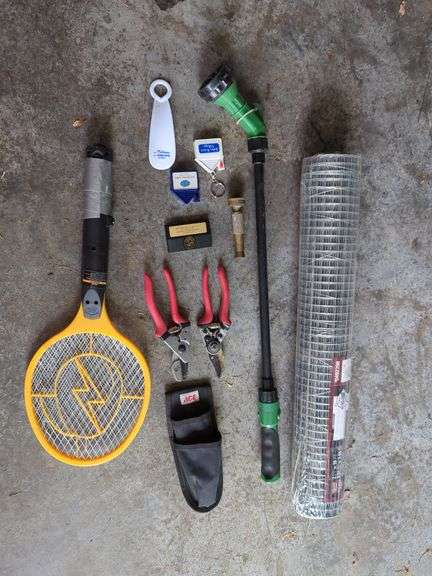 Gardening and Outdoor Items In cluding Solar Lights, Yard Tools, Gloves And More