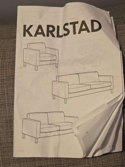 IKEA Karlstad Sofa - Light Grey - Unassembled