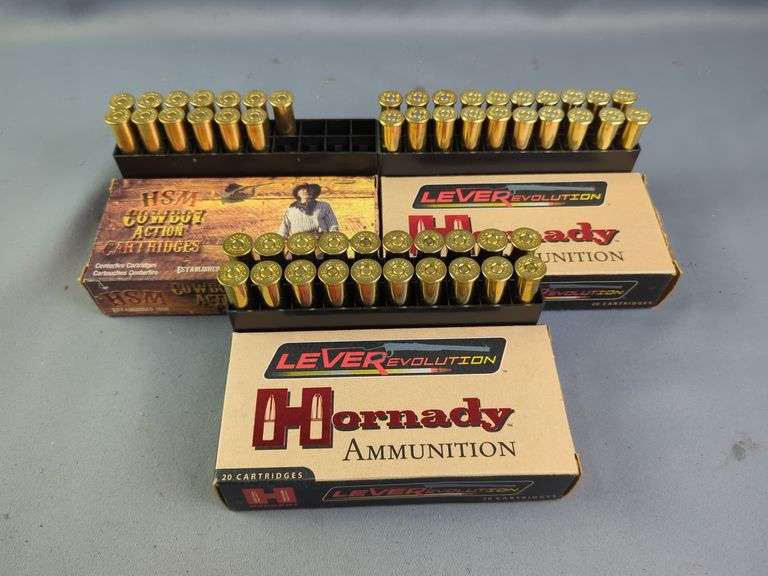 Hornady LeveRevolution And HSM Cowboy Action 45-70 Gov't Ammo, Approx 53 Rds, Local Pickup Only