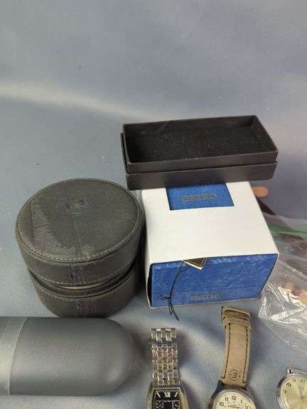 Watch Collection, Includes Timex, Martin & Co, Omni, CVP II, Manson, Embassy, And More, And Spare Boxes, Straps, Links, And Parts, Some Need Repair