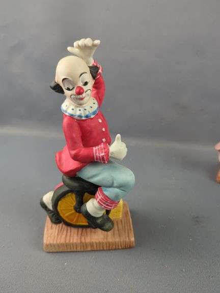 Porcelain Clown Figurines