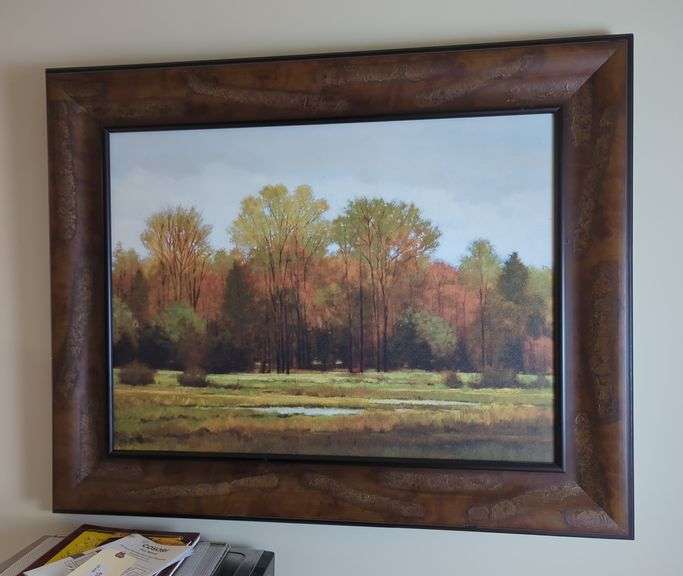Autumn Landscape Framed And Signed Print, 33" x 41"