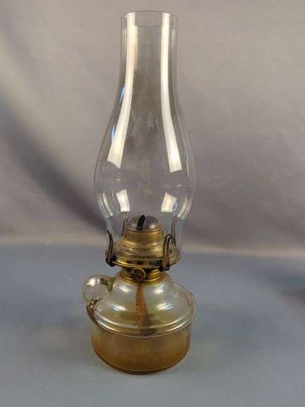 Assorted  Handled Oil Lamps