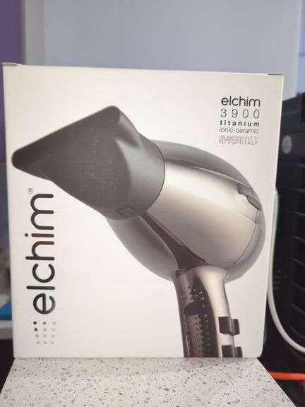 Elchim 3900 Titanium Ionic-Ceramic Professional Hair Dryer, New In Box