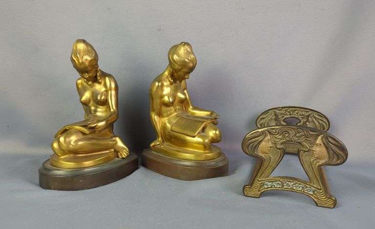 Figural and Face Design Bookends