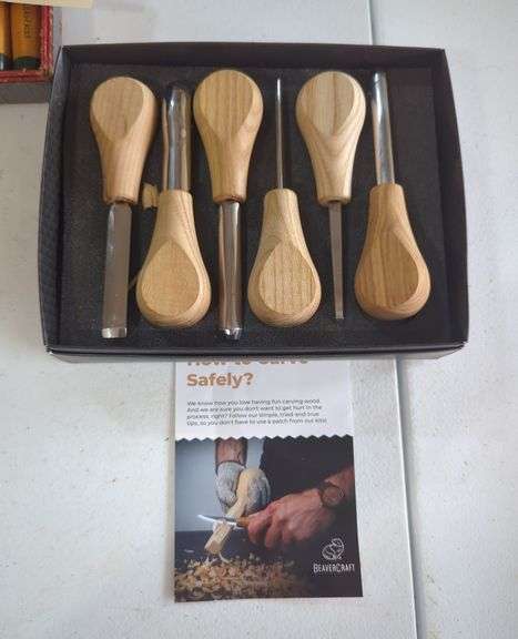 BeaverCraft Wood Carving 6 Piece Tool Set