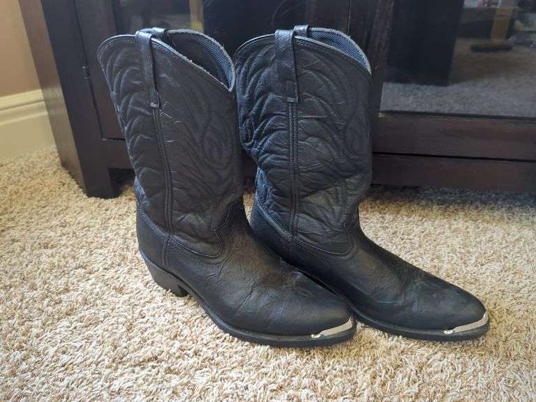 Laredo Men's Leather Cowboy Boots, Size 11D