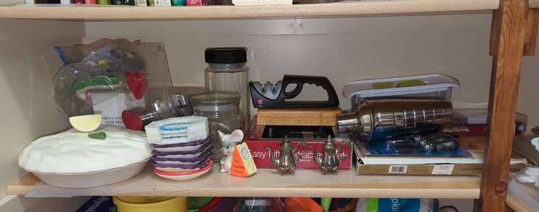 Cheese Platter, Godinger Silver Art Miniature Teapots, Corkscrew Set, Knife Sharpener And More