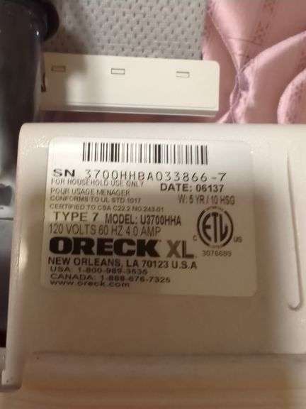 Oreck Celoc Hypo-Allergenic Upright Vacuum Cleaner