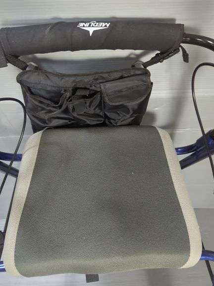 Medline Freedom Rolling Walker with Seat and Storage Pouch