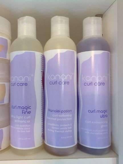 Kanani Curl Care Hair Products, Contents Of Shelf