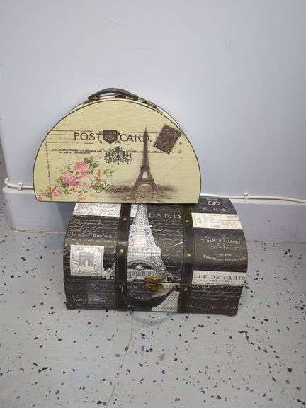 Decorative Storage Trunks, Paris Theme