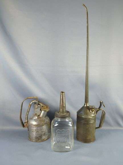 Justrite, MFA, and C&E Iry Oil Cans