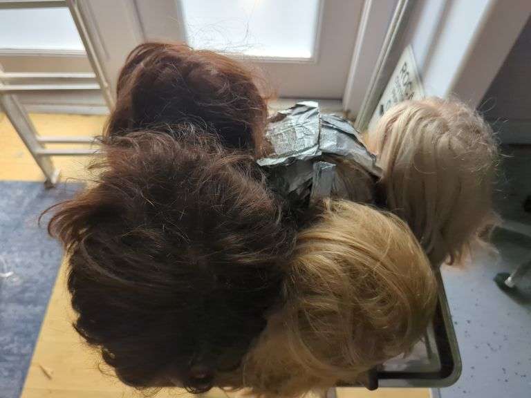 Hair Styling Training Mannequins Heads, Qty 5