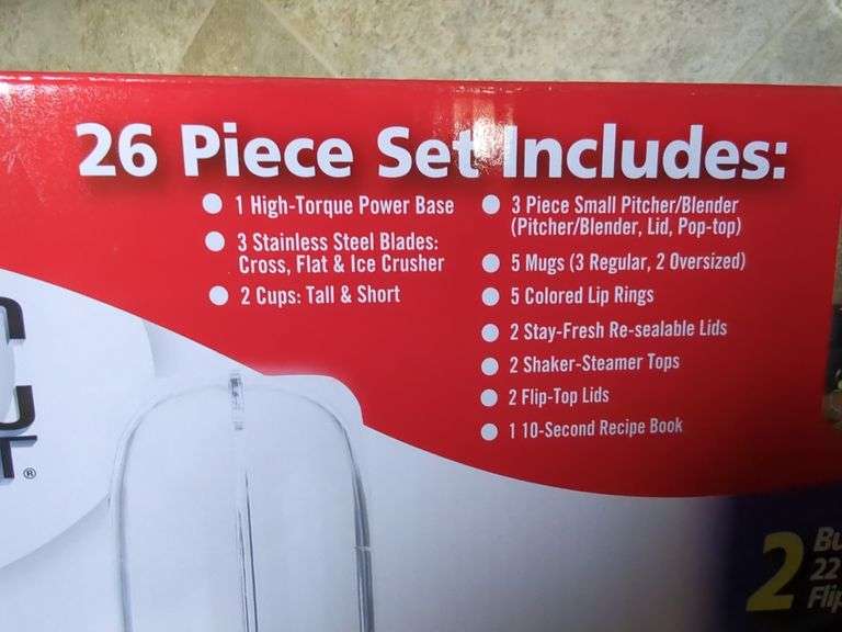 Magic Bullet Deluxe 26-Piece Blender Set, New In Box