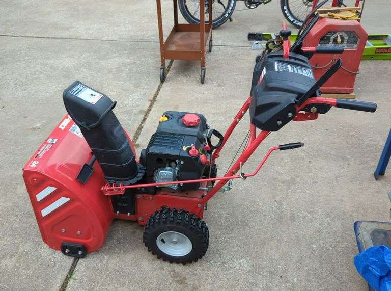 Troy Built Storm 24" Gas Powered Snow Blower, Model 2410