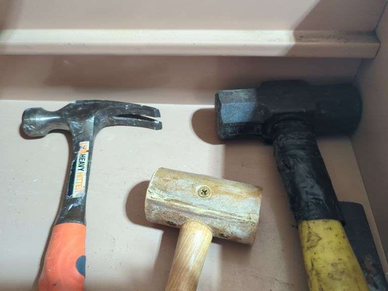 Assorted Hammers and Trim Puller Tool
