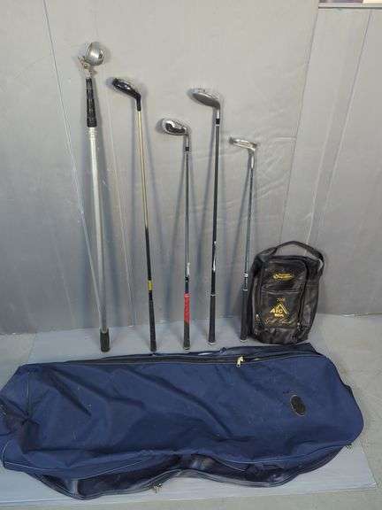 Assorted Golf Clubs with Bags