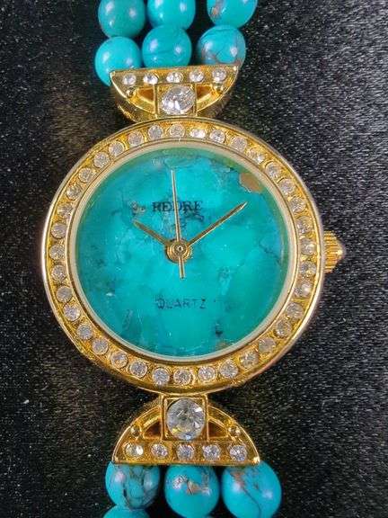 Two Wrist Watches: Eiger Typ J432 and Redre Turquoise Design Ladies Watch, Unknown Working Order