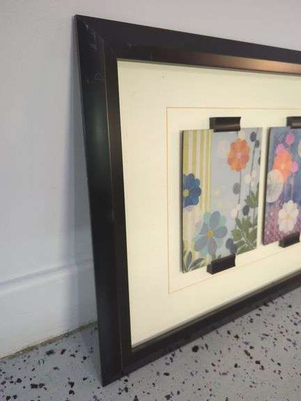 Framed Floral Triptych Wall Art