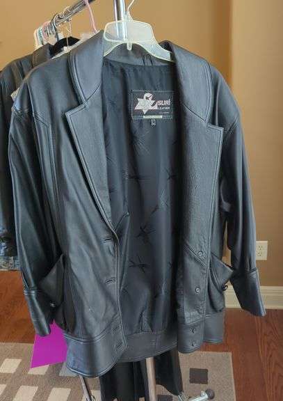 Suri Leather California Leather Jacket, Size L