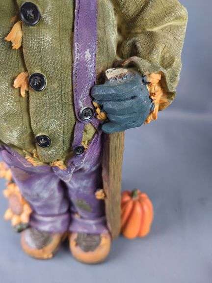 Whimsical Resin Scarecrow Figures