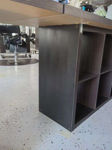 Salon Reception Desk with Storage