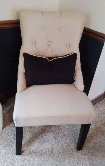 Upholstered Accent Chair with Pillow