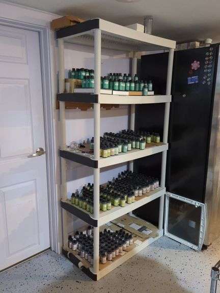 Tall Five Tier Polyvinyl Storage Shelving Unit
