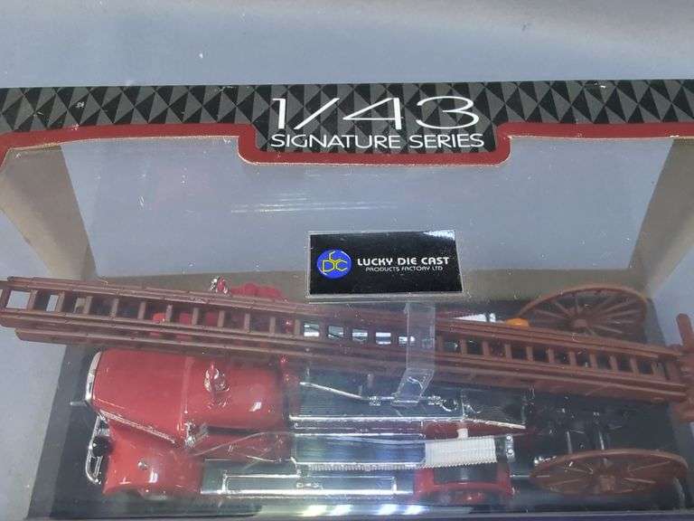 Lucky Die Cast 1/43 Signature Series Fire Engine Models: 1921 Dennis N Type, 1932 Buffalo Type 50, 1938 Dennis Light Four