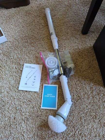 Electric Spin Scrubber Including Attachments