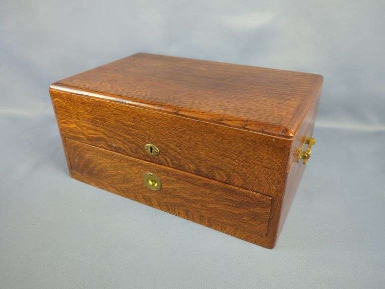 Wooden Box Collection with Corina Eagles Cigar Box and Small MD USA Boxes