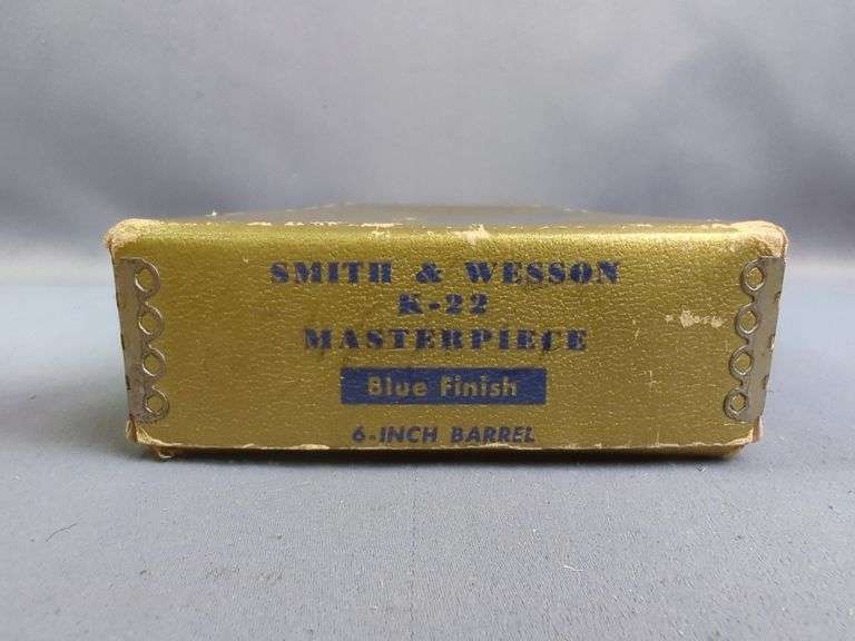 Smith & Wesson K-22 Masterpiece .22 LR 6-Shot Revolver SN# K91116, In Gold Box