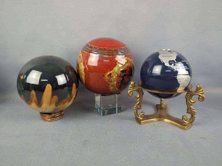 Collection of Decorative Spheres and Globes