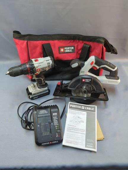 Porter-Cable 20V Cordless Drill and Circular Saw Combo Kit