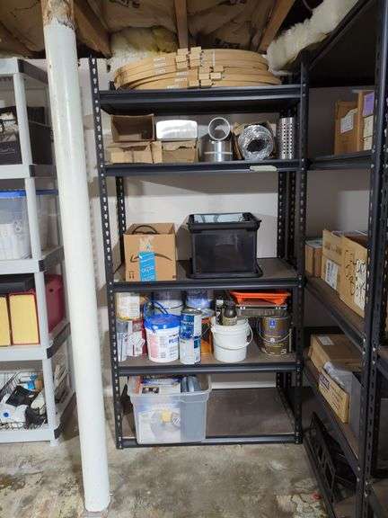 Black Boltless Shelving Unit,  Contents NOT Included, Bidder Repsonsible For Proper Removal, Thursday Pick Up Only