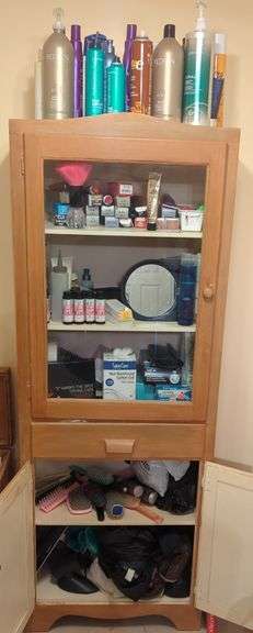 Hair Products and Supplies, Cabinet Not Included