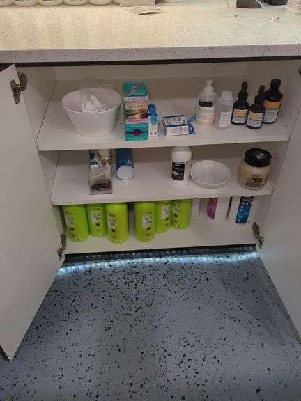 Salon Hair Care Products - L'Oreal Developer, Malibu Color Correction, Redken Blonde Icing And More, Contents Of Cabinet