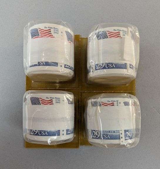 1992 29 Cent USA Flag Over White House Postage Stamps