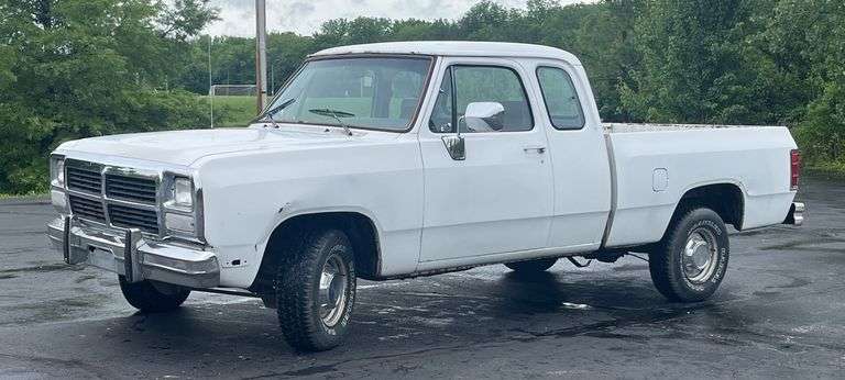1992 Dodge Ram D150 Pickup Truck, VIN 3B7HE13Y8NM506790, Miles Showing On Odometer 265,392, Missouri Title, See Details For Video