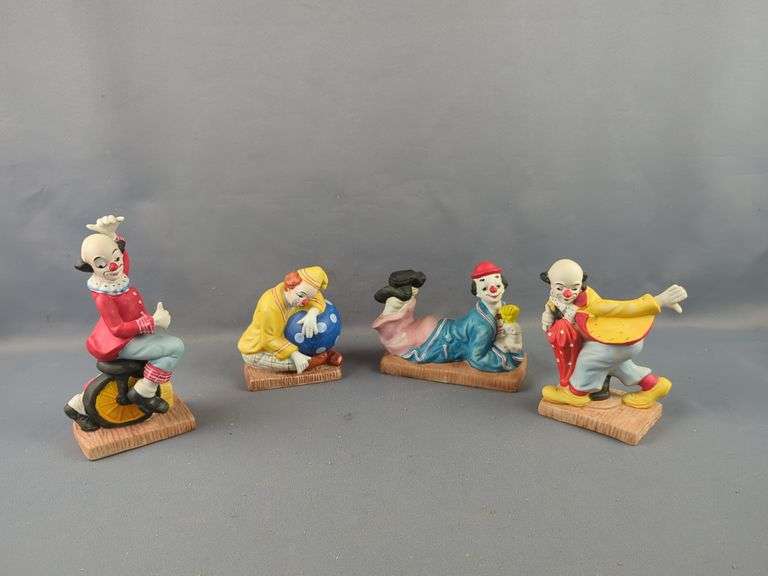 Porcelain Clown Figurines