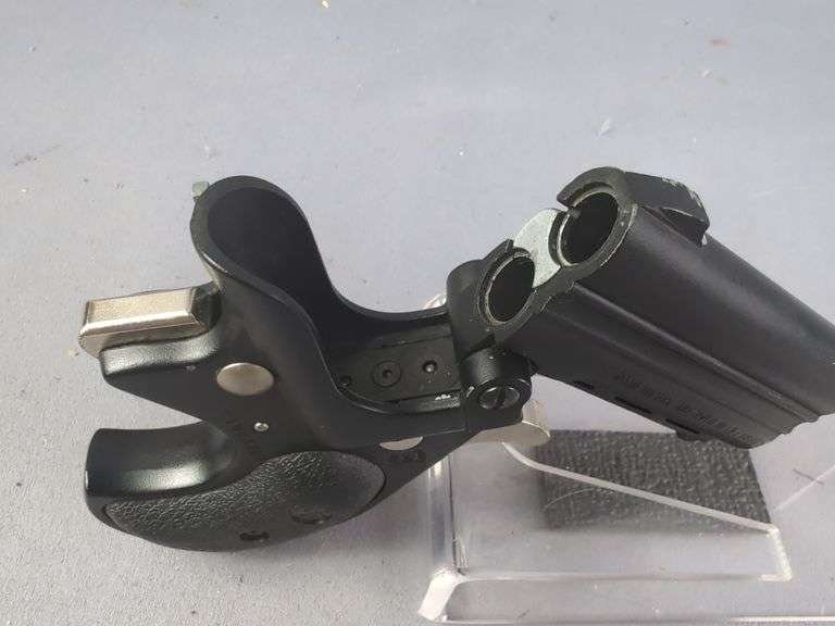 Cobra CB38 .38 Spl Over/Under Derringer Pistol SN# CT023767, In Bianchi Leather Holster