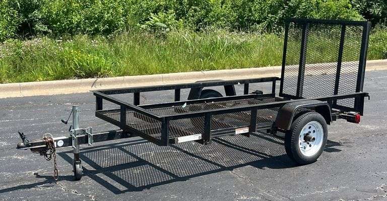 2008 Carry-On 8' Single-Axle Bumper Pull Utility Trailer, VIN 4YMUL08108T021492, Missouri Title