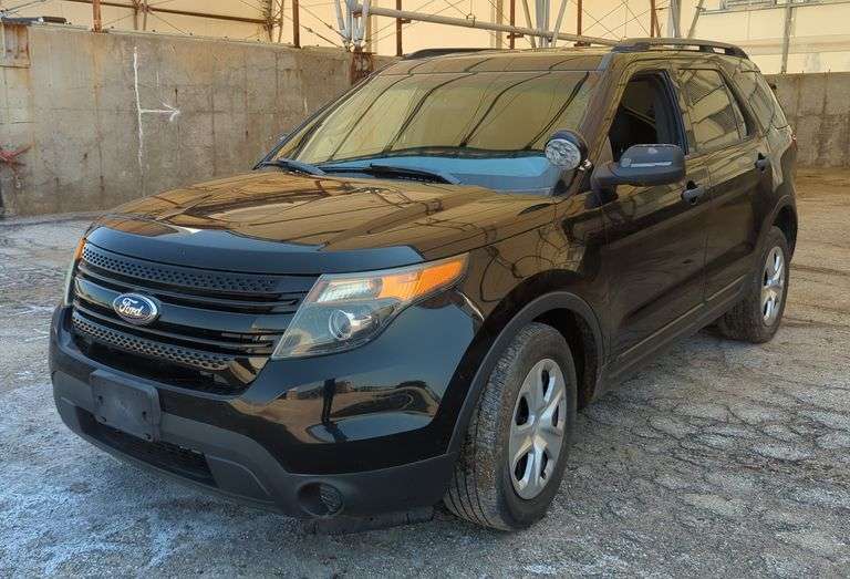 2013 Ford Explorer Police Interceptor Sport Utility Vehicle, VIN 1FM5K8AR3DGA31375, Mileage Showing On Odometer 103,998, City Of Shawnee, KS Surplus, See Details For Video