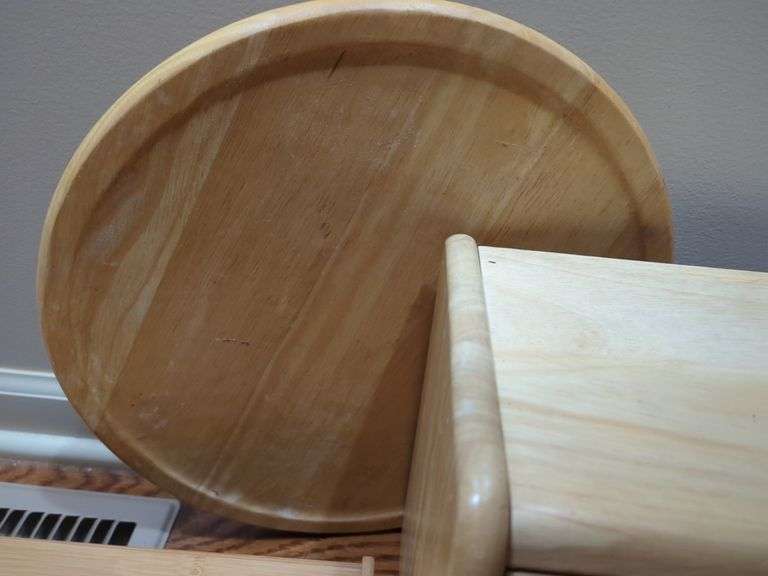 Wood Bread Box, Tiered Shelf And Lazy Susan