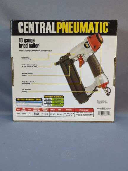 Central Pneumatic 18 Gauge Brad Nailer