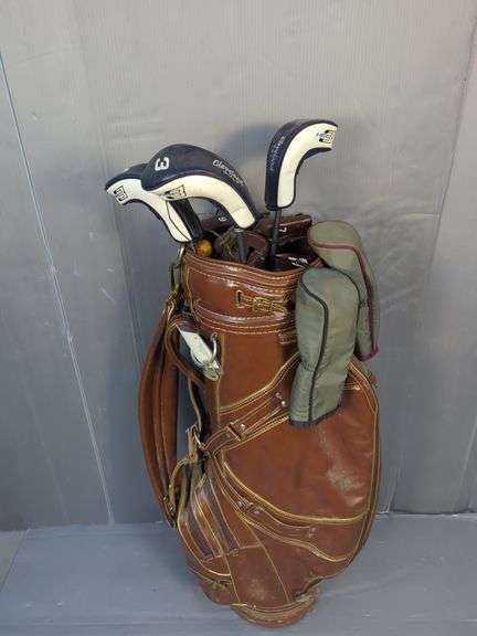 Cleveland Golf Clubs with Bag, Accessories, and Umbrella